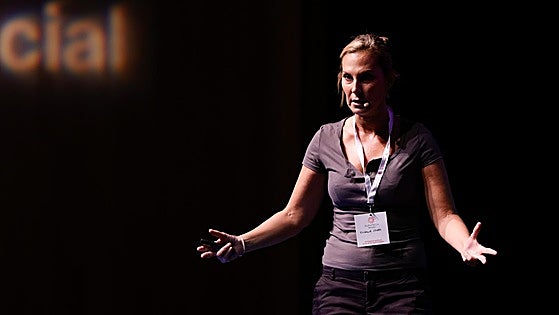 Lali Soler durante su intervención en el Edgar Neville.