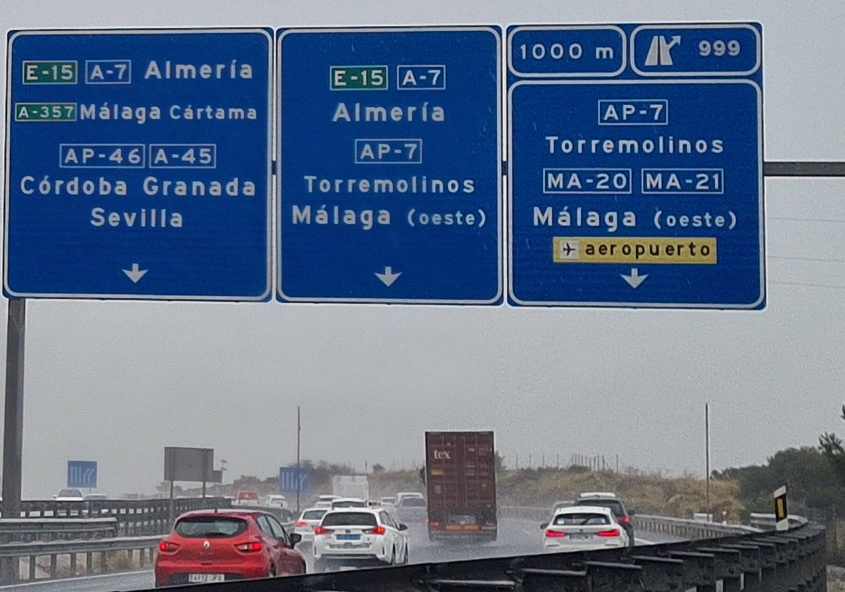 La AP-7 a su paso por Torremolinos.