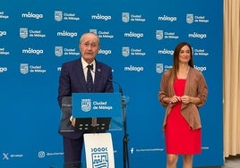 Francisco de la Torre y Elisa Pérez de Siles, esta mañana