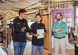 Pablo Rutllant, Diego Gallegos y Luis Gómez de las Cortinas, durante la presentación.