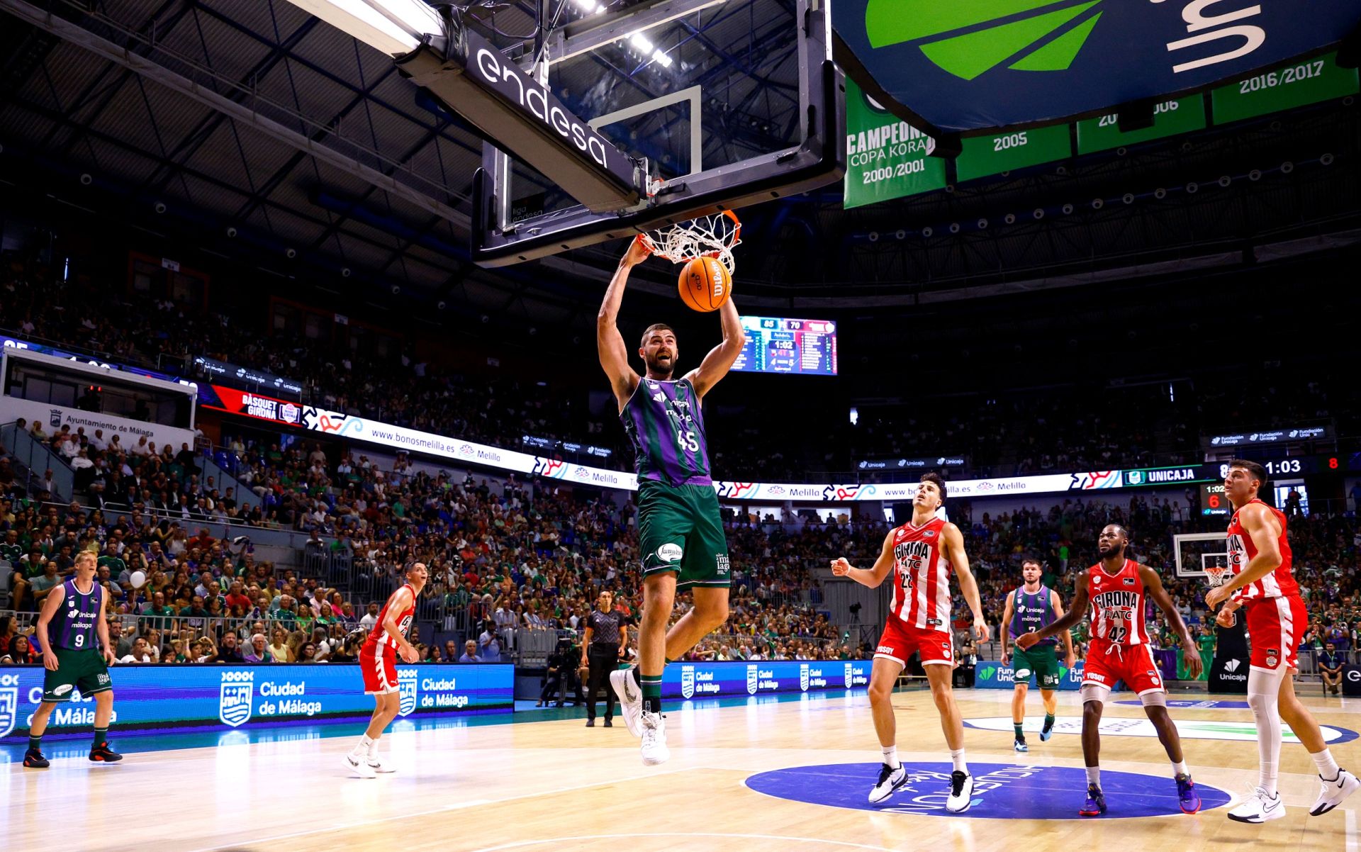 El Unicaja - Básquet Girona, en imágenes