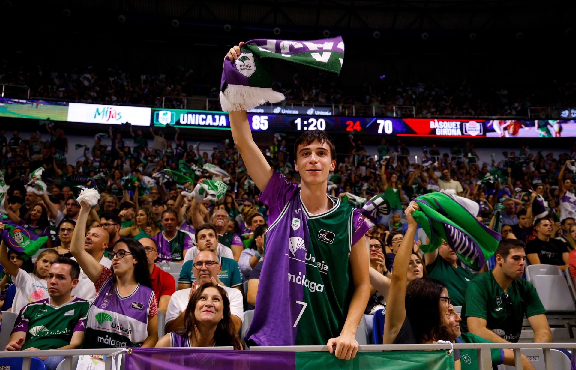 El Unicaja - Básquet Girona, en imágenes