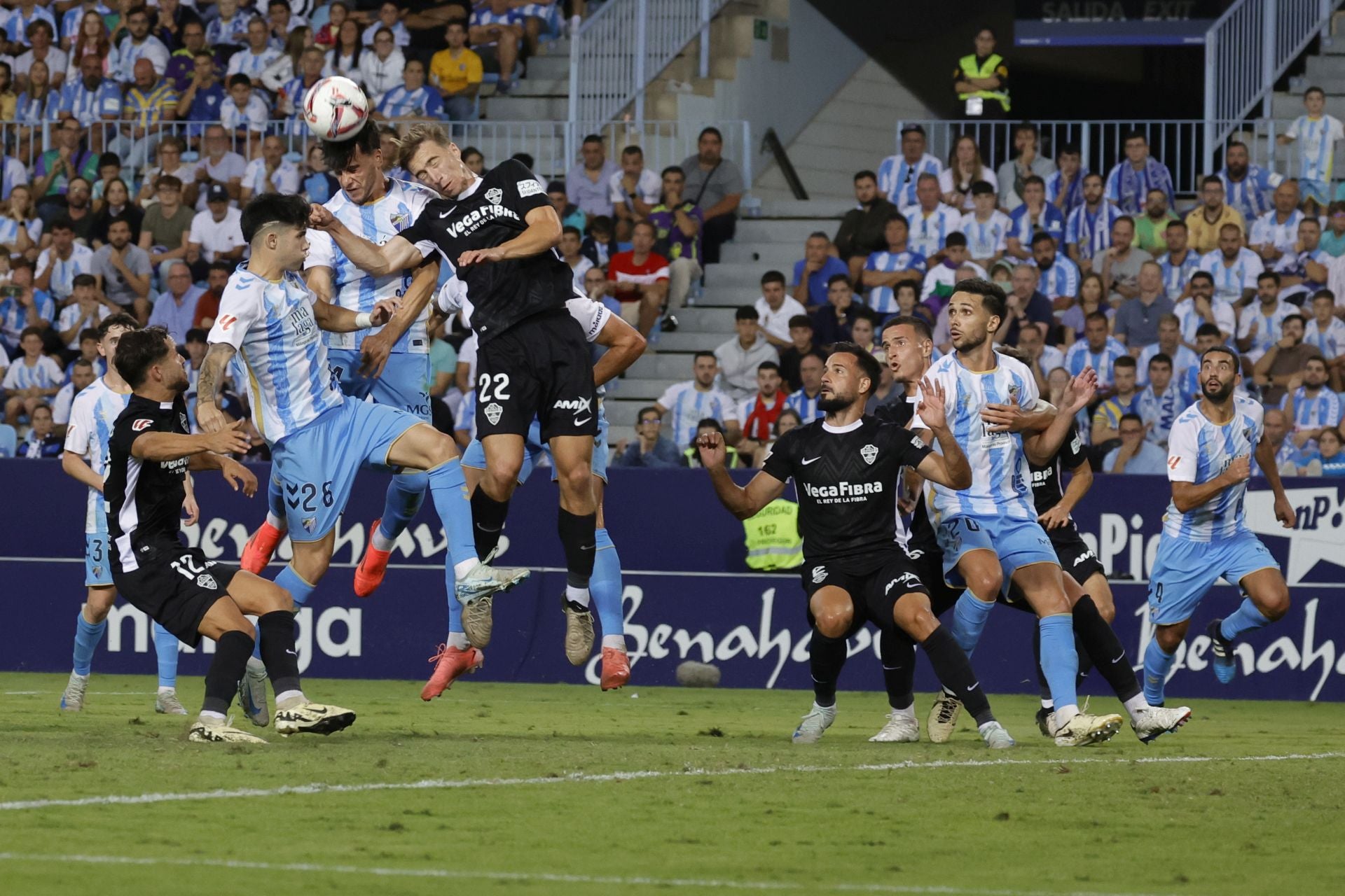 El Málaga- Elche, en imágenes