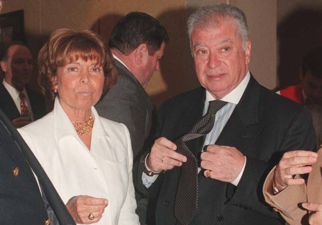 Paula Martel y Tico Medina, en Marbella, en 1999.