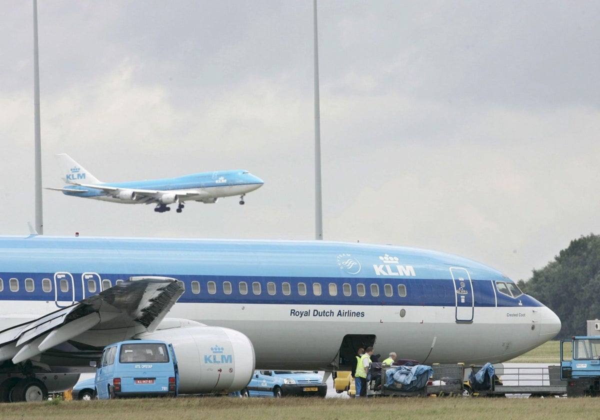 Aviones de la compañía holandesa KLM.