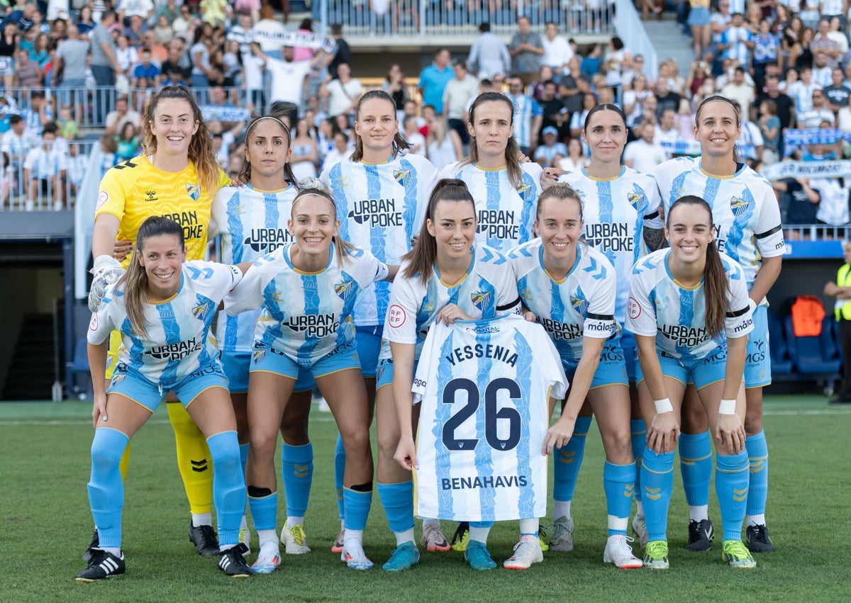 Imagen secundaria 1 - Triunfo con dedicatoria al cielo en el regreso del Málaga Femenino a La Rosaleda