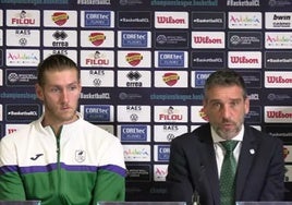 Ibon Navarro y Osetkowski, en la rueda de prensa.