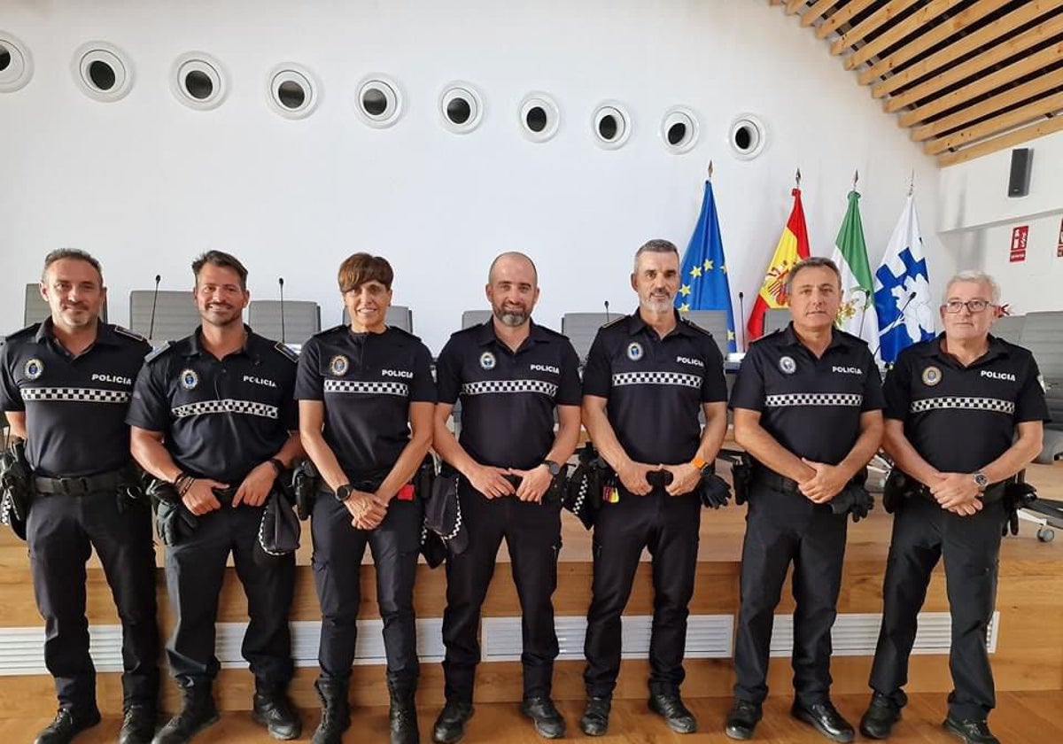 Agentes de la Policía Local de Algarrobo.