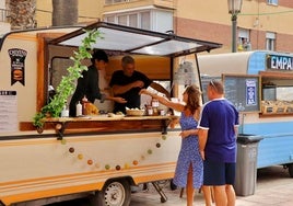 Una anterior edición de la Foodtrucks Xperience en Rincón de la Victoria.