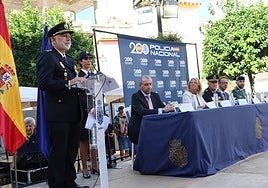 Imagen de la celebración del Día de la Policía Nacional en Marbella.