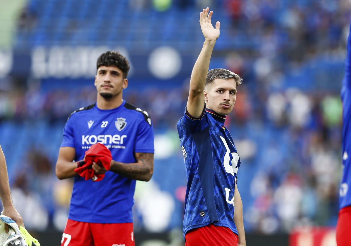 Bryan Zaragoza, en su etapa actual en el Osasuna.