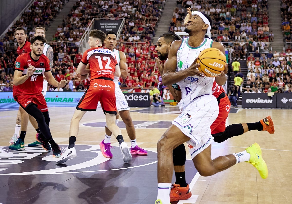 Kameron Taylor, el domingo ante el Covirán Granada.