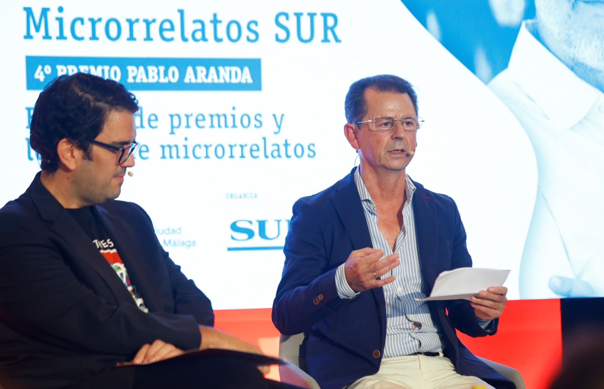 Entrega de premios de la cuarta edición del Concurso de Microrrelatos Pablo Aranda de SUR