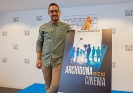 El concejal de Cultura, Pablo Garrido en la presentación del 'Archidona Cinema'.
