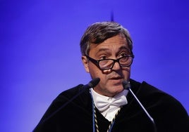 El rector de la UMA, Teodomiro López, en el acto de inauguración del curso universitario 2024/2025.