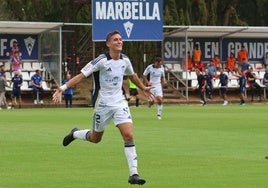 Jorge Álvarez marcó el primer tanto del Marbella.