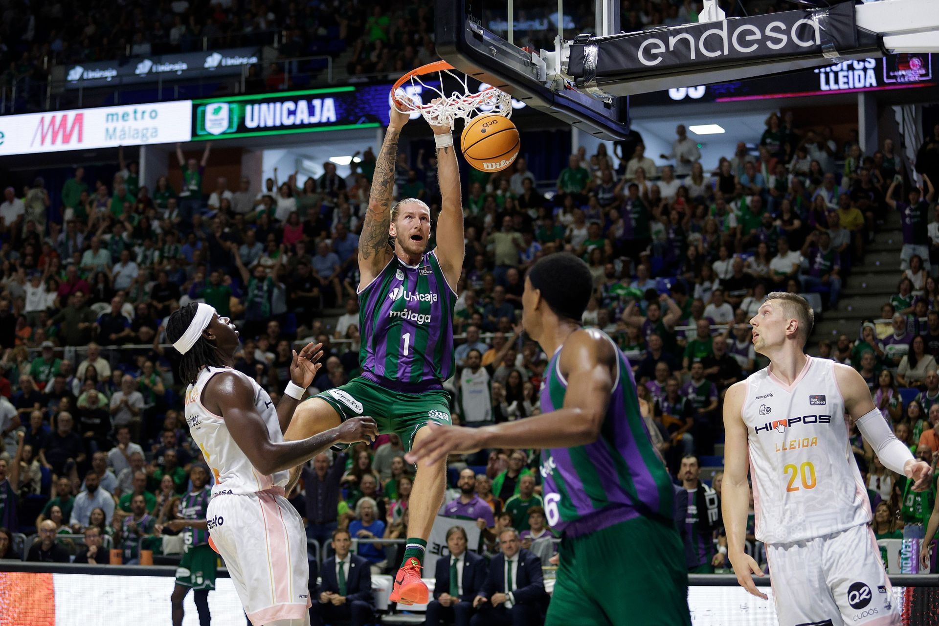 Las mejores imágenes del Unicaja-Hiopos Lleida