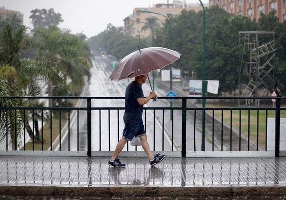 Aemet amplía el aviso amarillo en Málaga por lluvias y tormentas este domingo