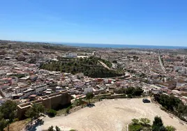 Vista panorámica del casco urbano veleño desde la torre de La Fortaleza.