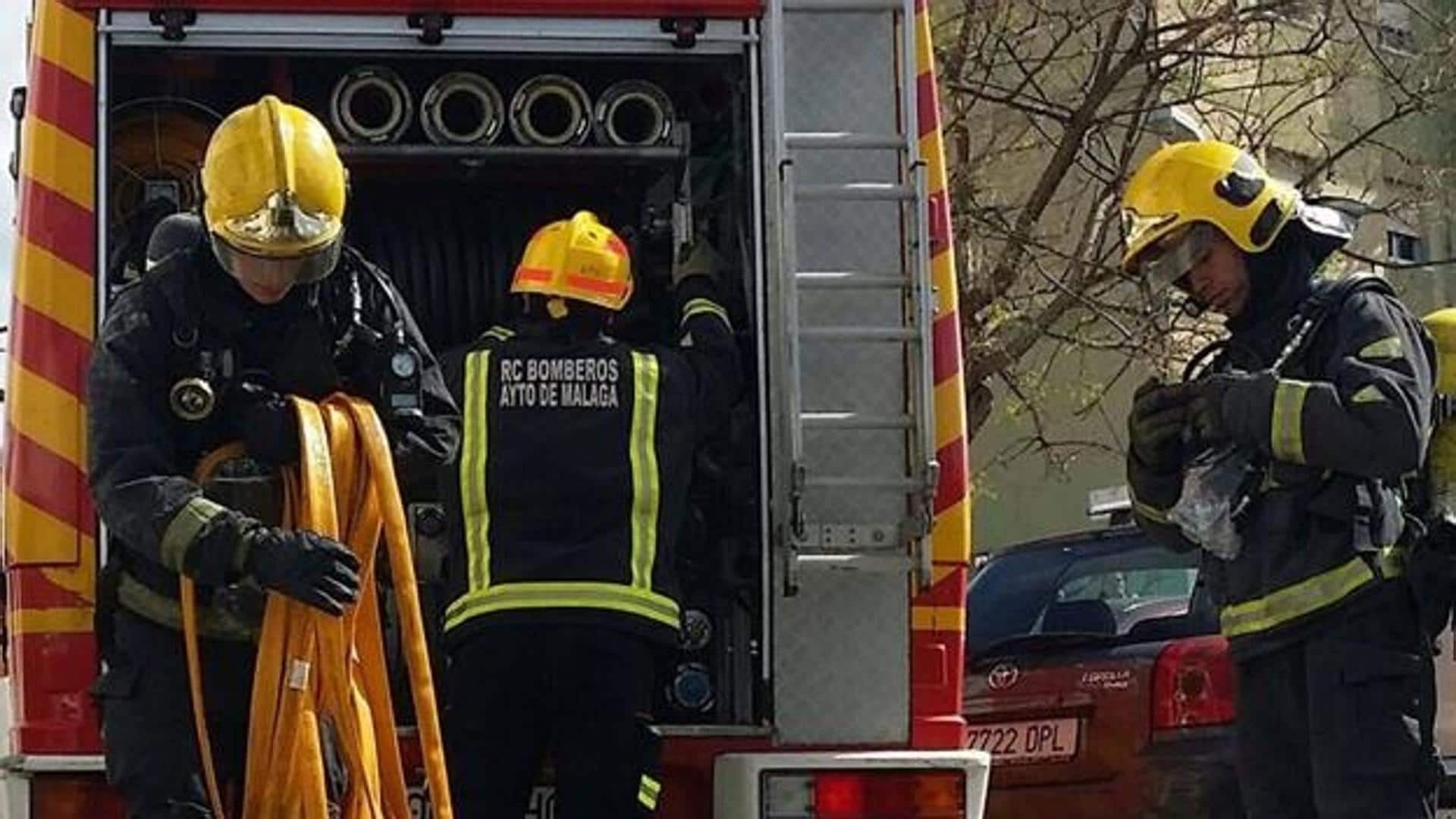 Una piedra grande caída en Benahavís y un chiringuito inundado en Marbella, entre las incidencias por la lluvia