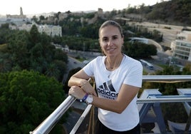 Anabel Medina posa para SUR en la azotea del Hotel Maestranza, en La Malagueta.