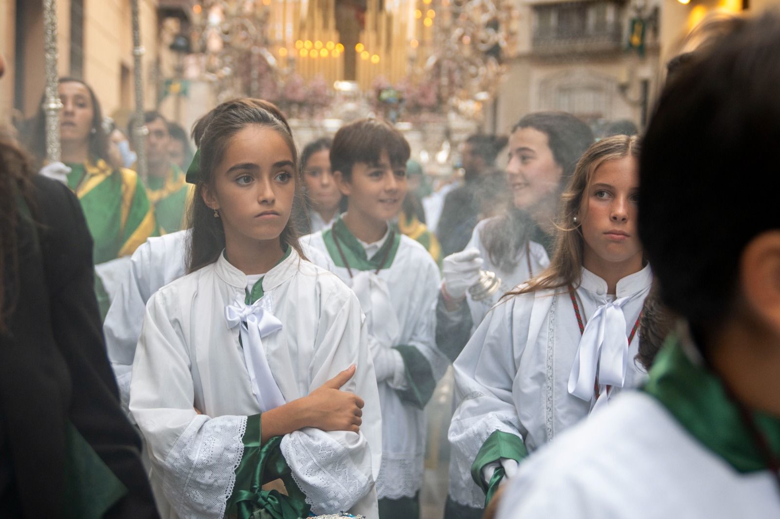 La procesión extraordinaria de la La Virgen de Gracia y Esperanza, en imágenes