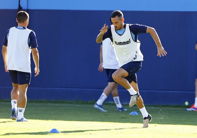 Manu Molina, en un entrenamiento.