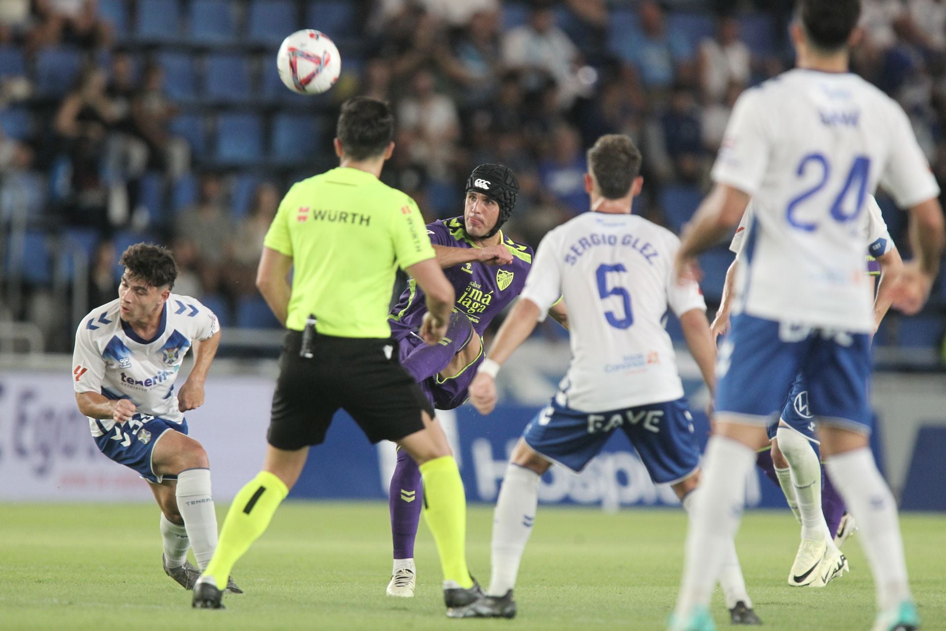 El Tenerife-Málaga, en imágenes
