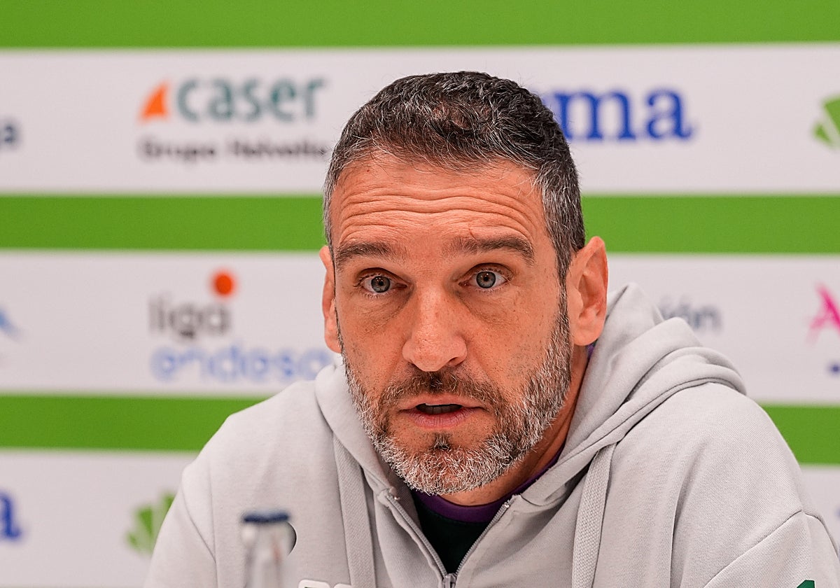 Ibon Navarro compareció este viernes, en la previa del encuentro ante el Barcelona.