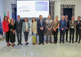 Miembros del patronado del CITAC, este jueves tras su primer reunión