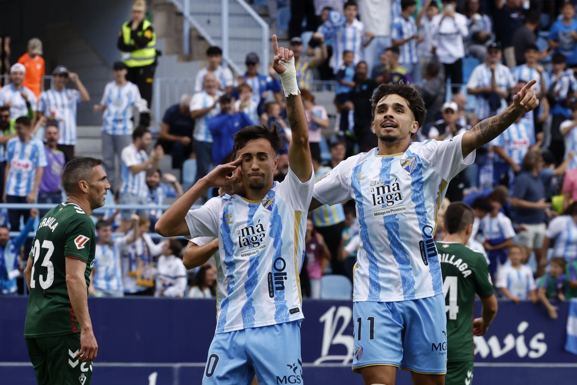 El Málaga-Eibar, en imágenes