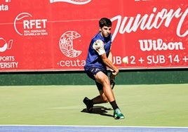 Rubén Armijo, en el torneo en Ceuta.