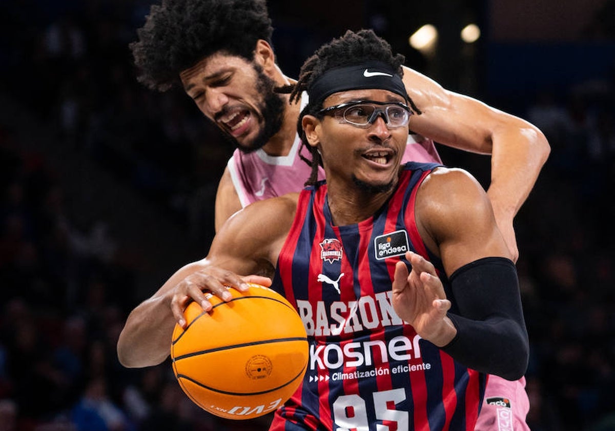 Chima Moneke, en el último partido de Liga de su equipo contra el Joventut.