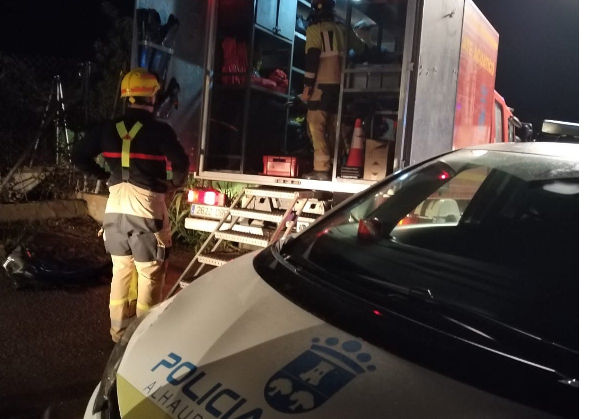 Equipos de emergencias desplegados en Alhaurín de la Torre.