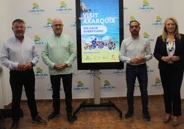 Acto de presentación de la promoción turística de la Axarquía en la feria londinense.