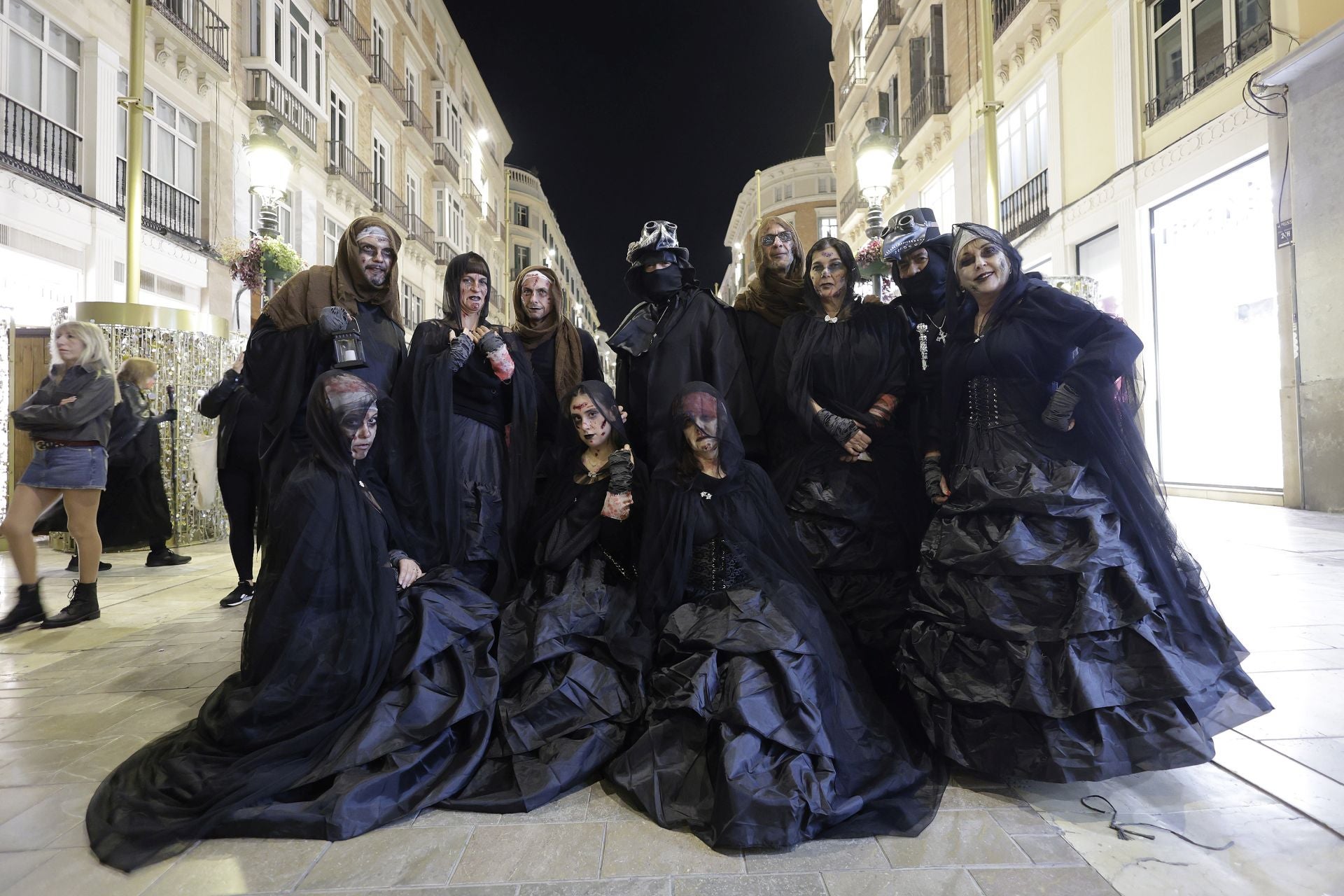 Las imágenes de un Halloween a medias en Málaga