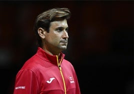 David Ferrer, capitán del equipo español de la Copa Davis.