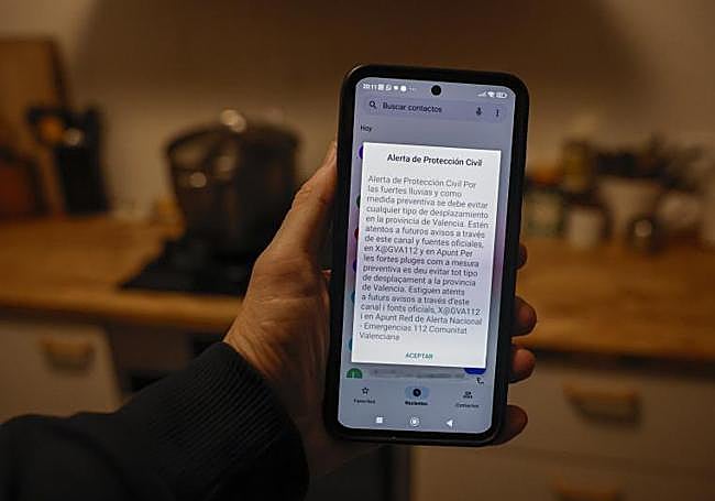 Imagen de uno de los mensajes enviados en Valencia