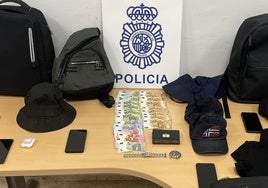 Detenidos 'in fraganti' cinco miembros de una banda por robos en estaciones de tren y centros comerciales de Málaga