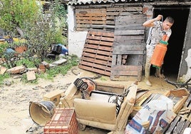 Una de las viviendas afectadas por la DANA en Cártama.