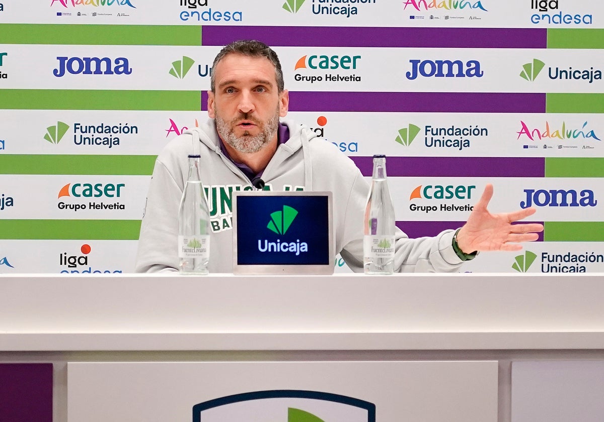 Ibon Navarro, en la previa del Joventut-Unicaja.