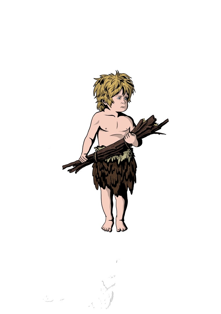 Imagen - Un neandertal infantil, por Guillermo Espejo Rubio.