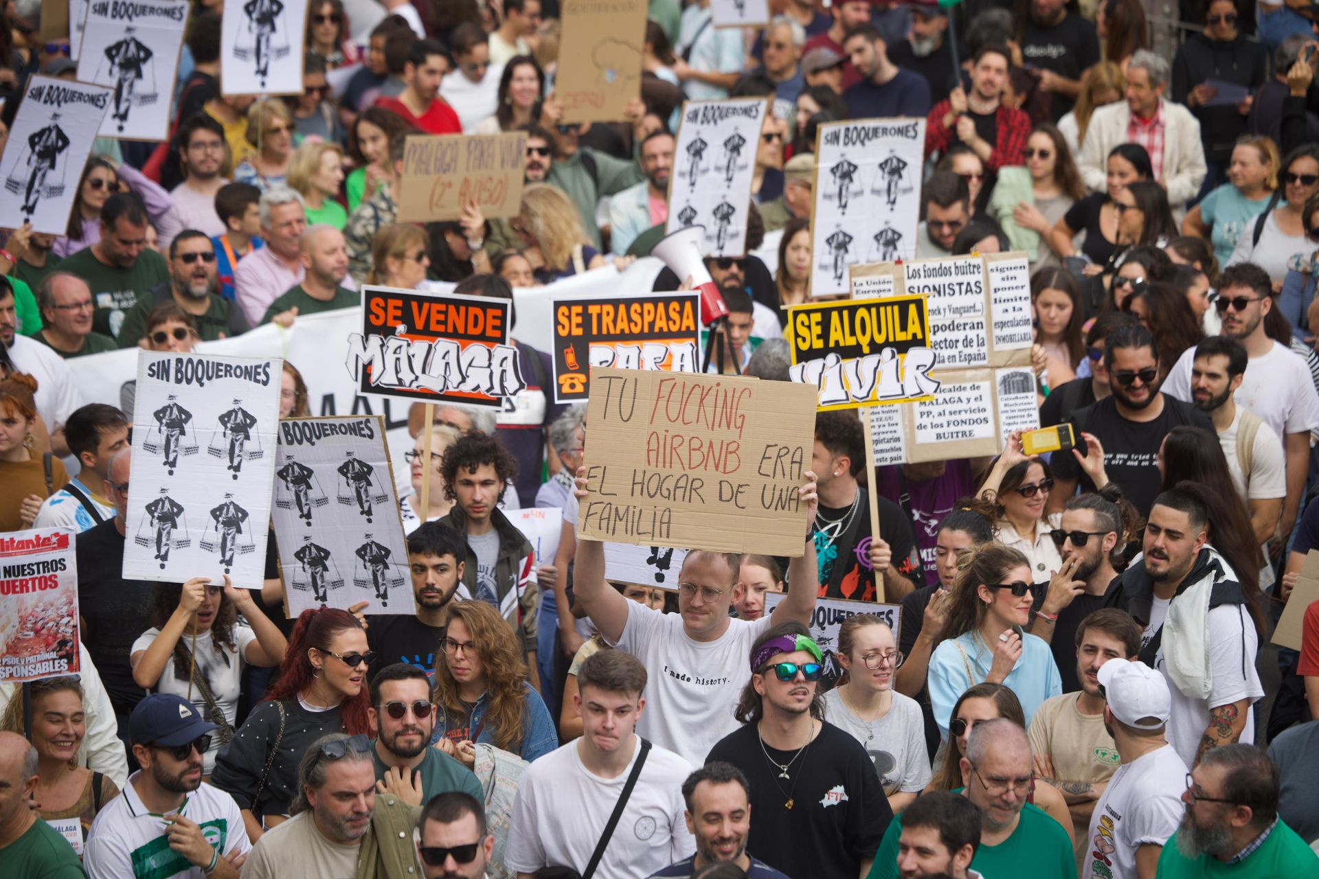 El 9N en Málaga, en imágenes