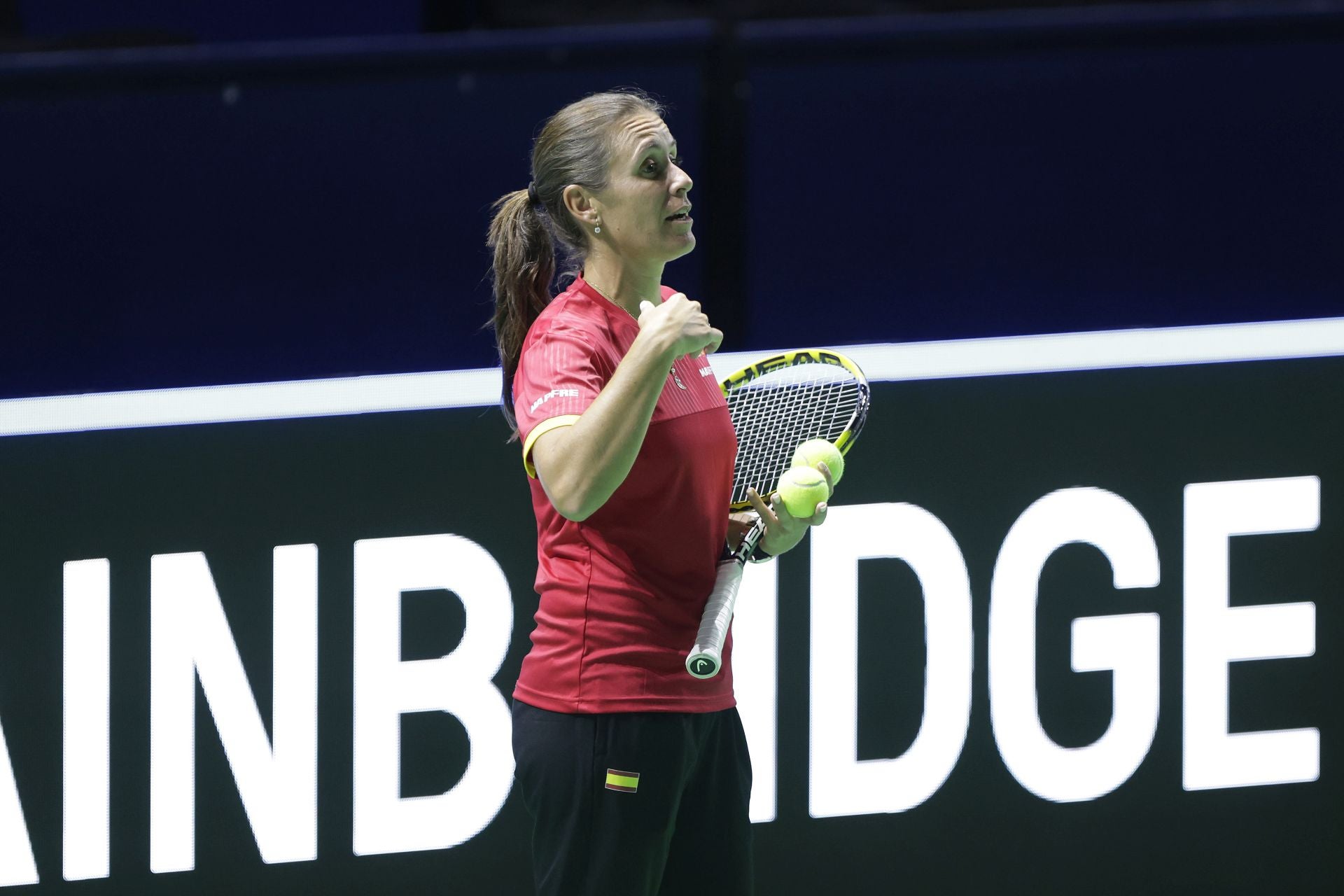 Las fotos de cómo queda la pista de tenis y el montaje para la Billie Jean King en Málaga