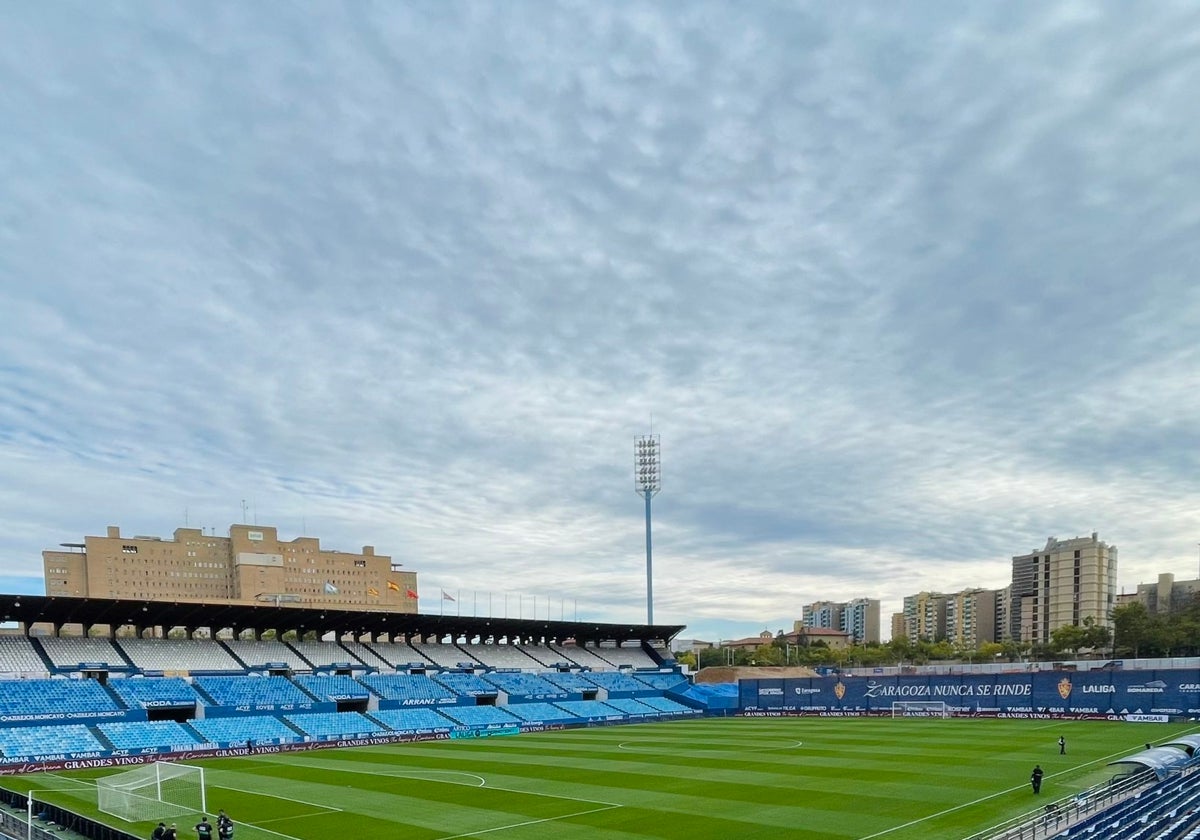 El Estadio de La Romareda, antes de un partido reciente.