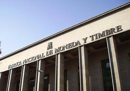 La subasta se realizará en la Fábrica Nacional de Moneda y Timbre.