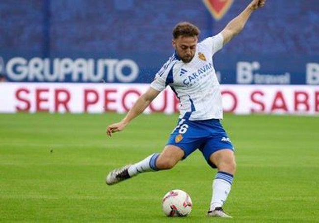 El exmalaguista Keidi Bare, que fichó por el Zaragoza este verano, aunque no podrá jugar ante los blanquiazules por lesión.