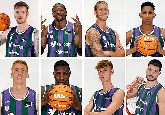 Balcerowski, Perry, Osetkowski, Pérez, Díaz, Sima, Moller y Barreiro son los ocho internacionales del Unicaja.