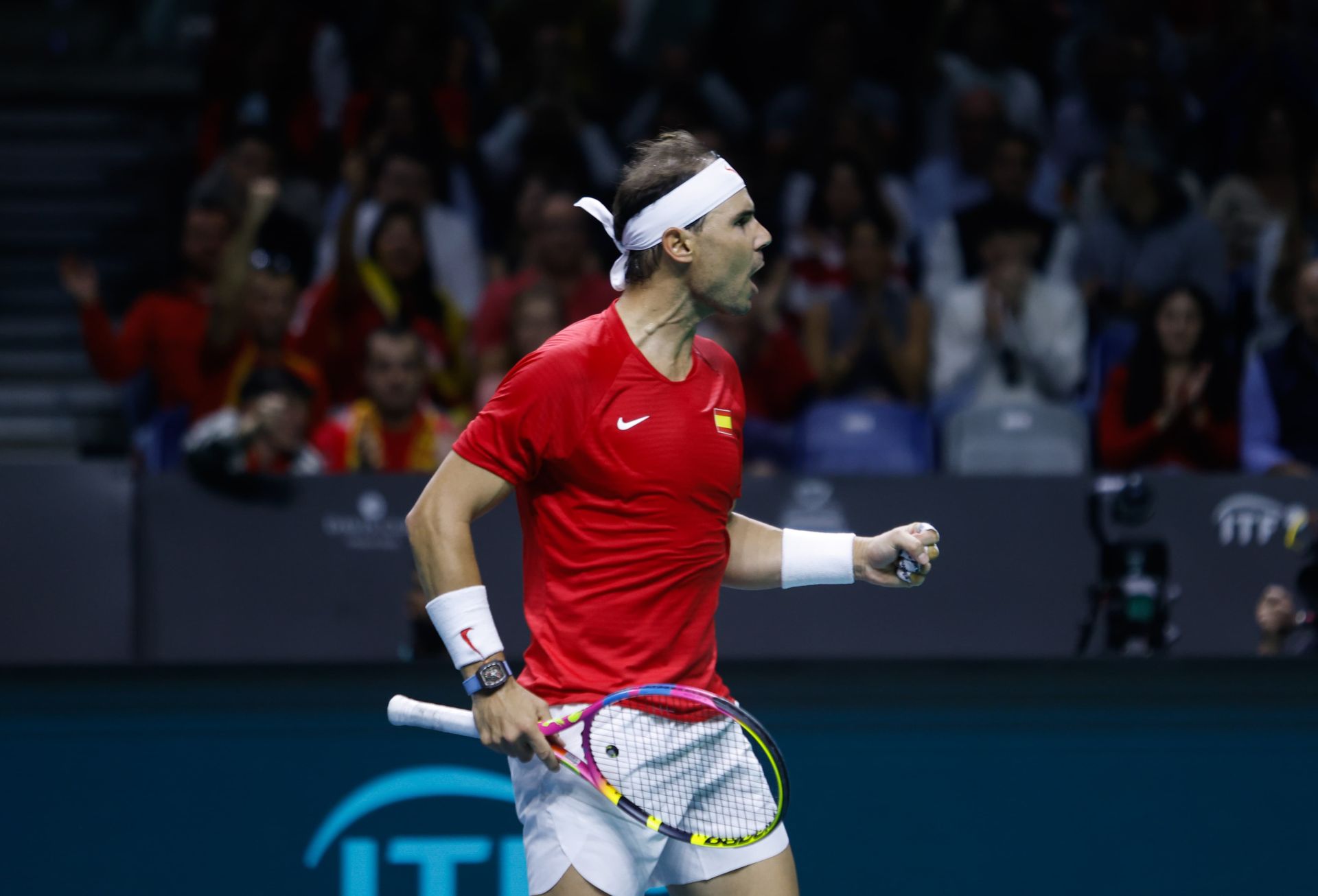 Nadal, en el primer partido de la competición