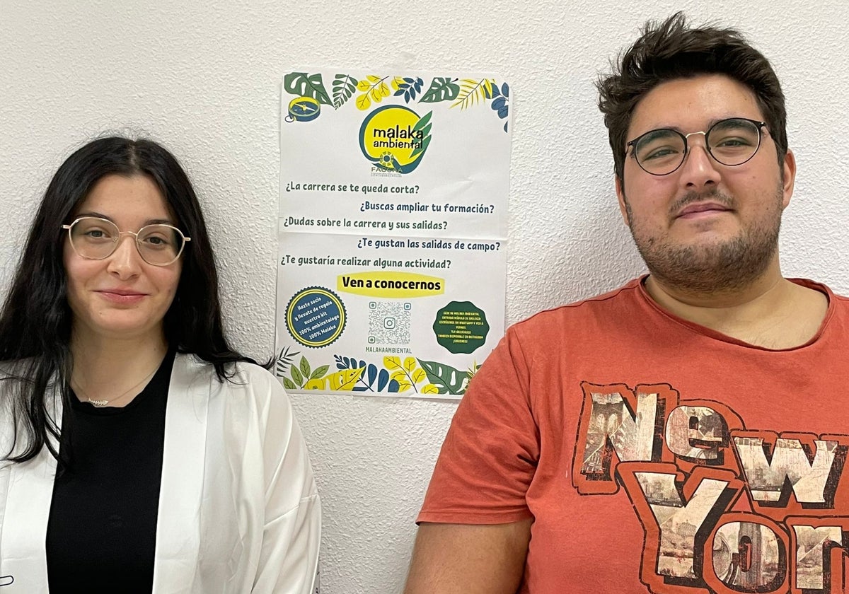 Ana Martín y Juan Antonio López, miembros de la junta de Malaka Ambiental.